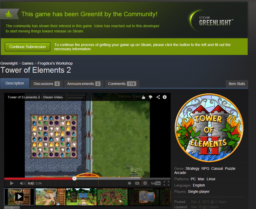 Tower of Elements 2 for PC, Mac, and Linux by Frogdice — Kickstarter